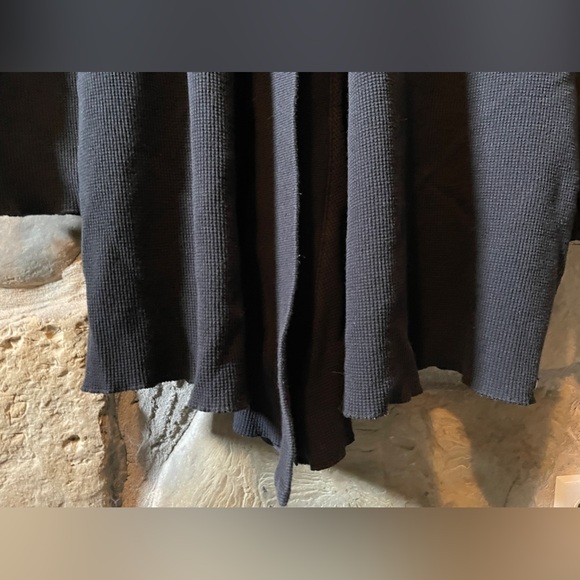 Calvin Klein Performance Black Waffle Thermal One Button Cardigan - Picture 4 of 7